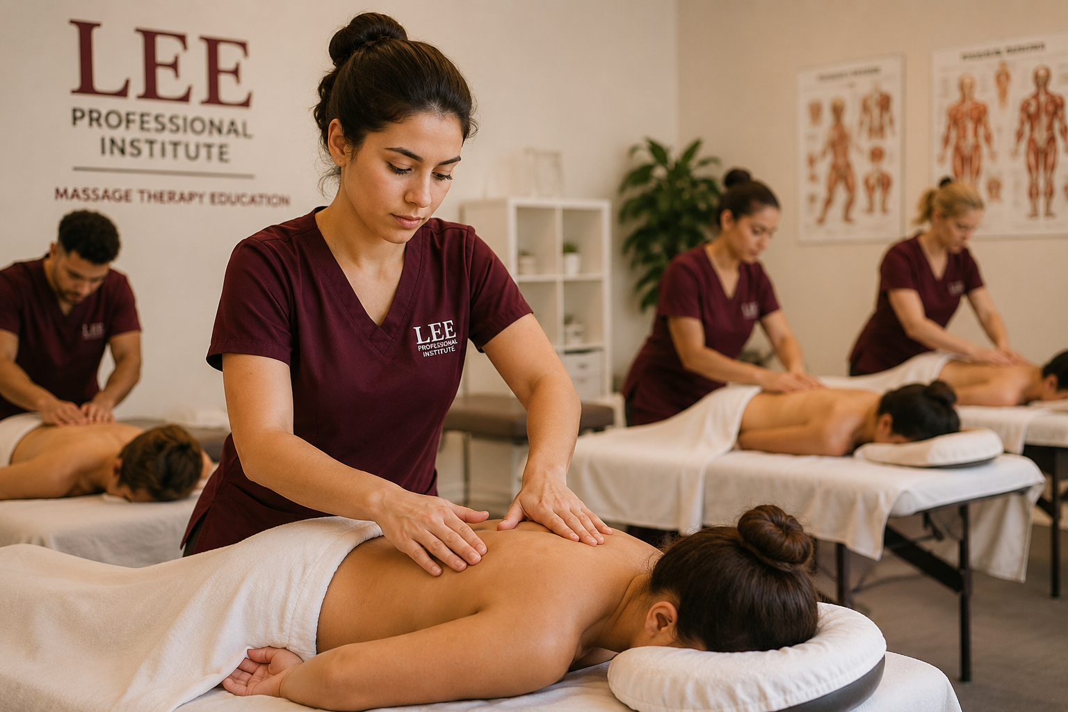 Massage Therapy training at Lee Professional Institute